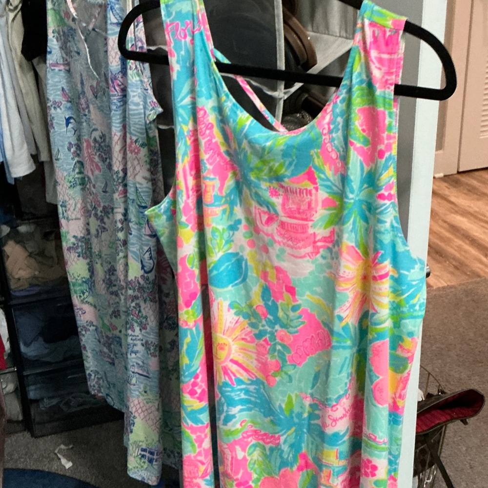Lilly Pulitzer Colorful Floral Tank Top